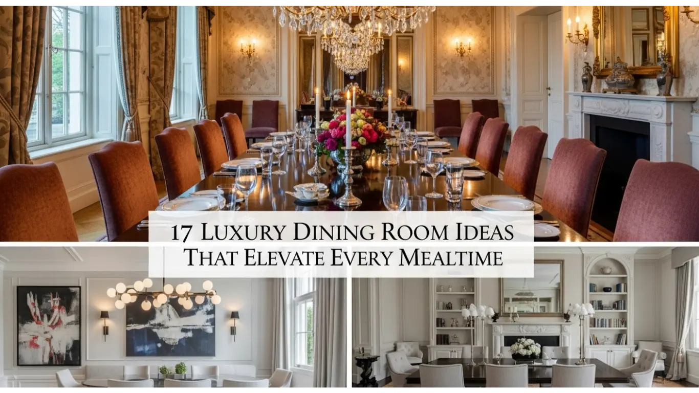 17 Luxury Dining Room Ideas