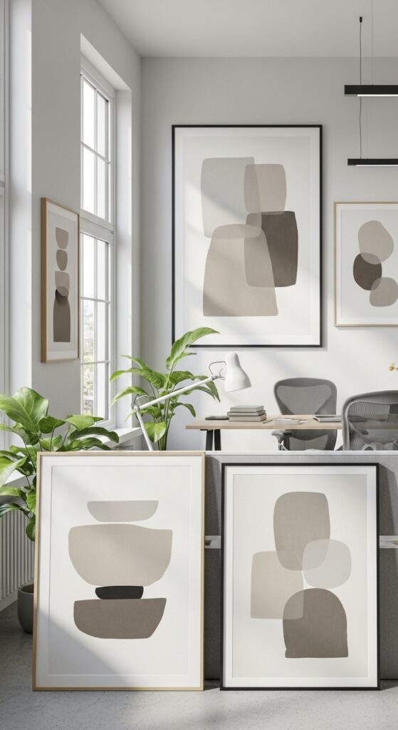 22 Organic Modern Office Decor Styling with Natural Touch 12 Art Choices That Support Calm Thinking