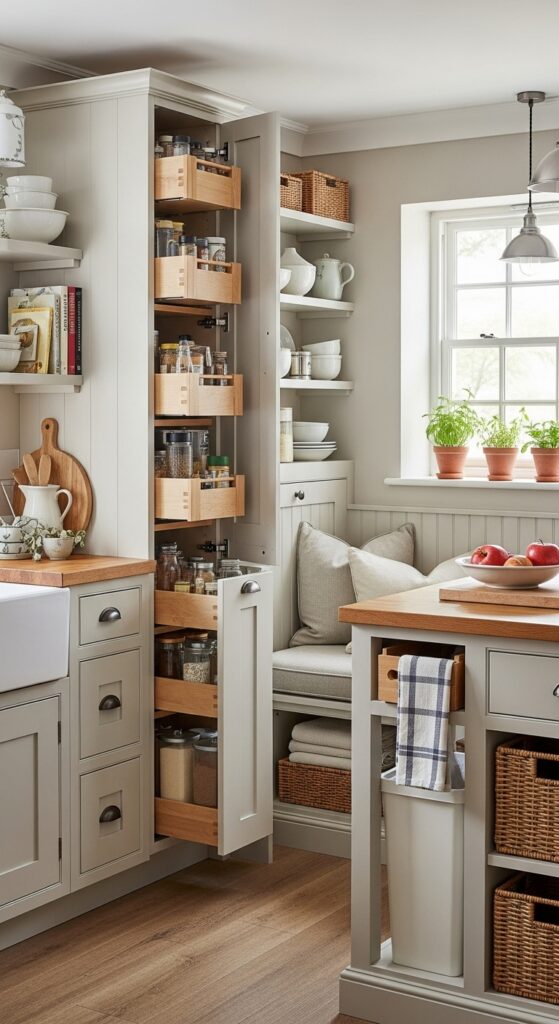 Compact Cottage Kitchen With Smart Storage