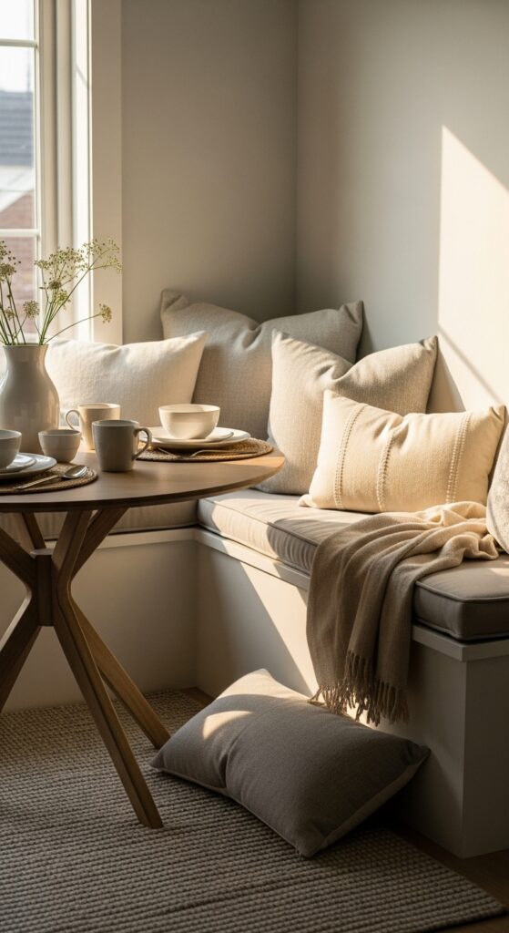 Cozy Neutral Breakfast Corners