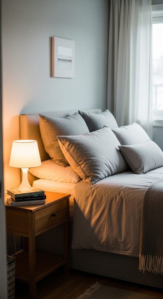 17 Guest Bedroom Decor Ideas That Feel Hotel-Worthy 11 Curated Reading Material