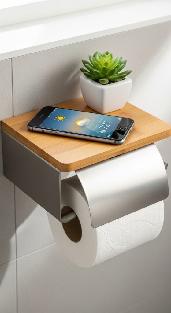 Genius Small Bathroom Storage Solutions You Must See! 10 Dual-Purpose Toilet Paper Holders