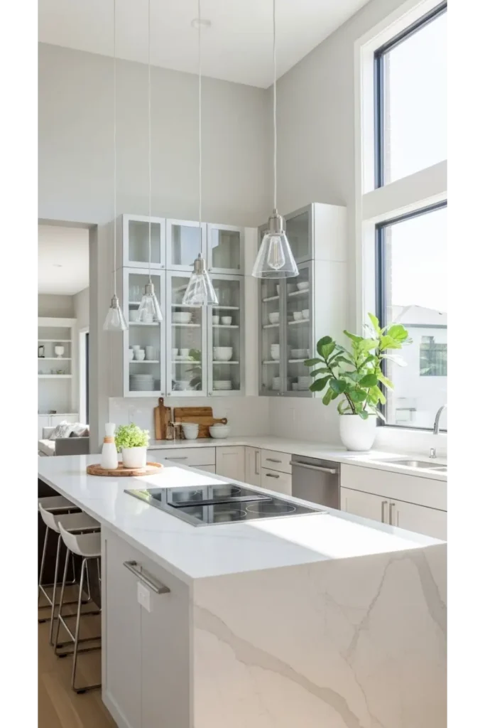 16 Modern Kitchen Styling Methods You’ll Love 10 Glass and Transparency