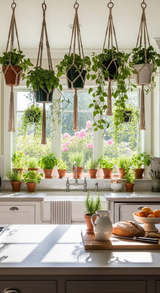 23 Bohemian Kitchen Decor Modern Twist Secrets 7 Incorporating Greenery Strategically