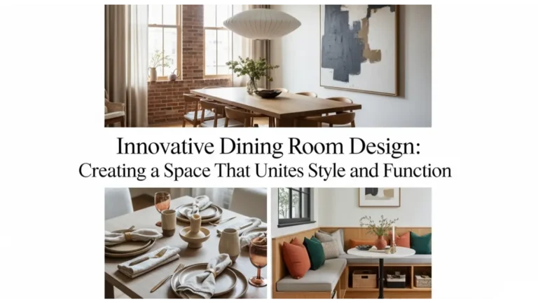 Modern dining room with elegant decor