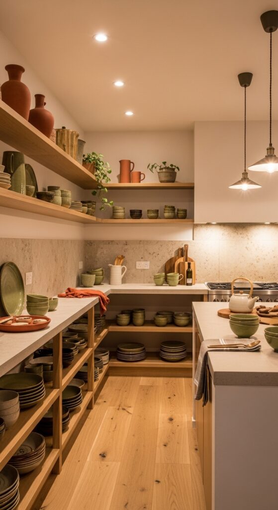 Japandi Earthy Tones Warmth in the Kitchen