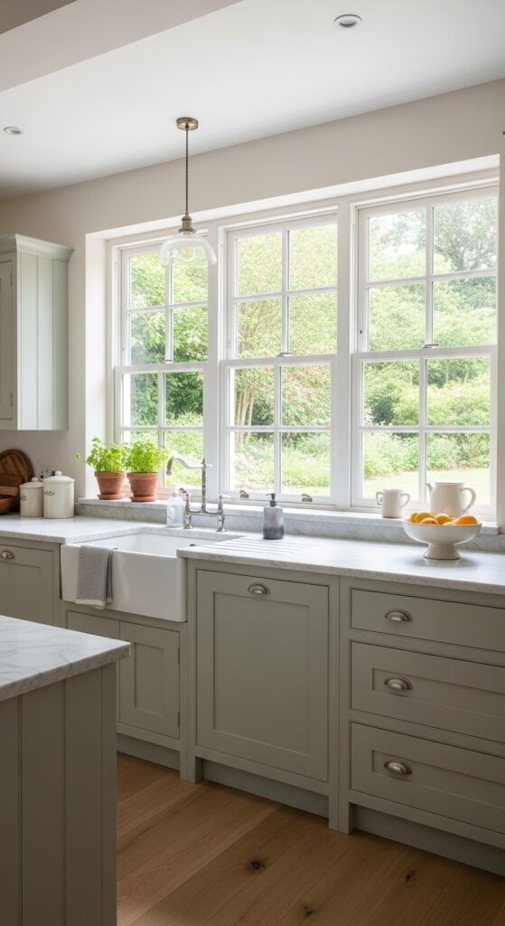 Light-Filled Cottage Kitchen With Simple Lines