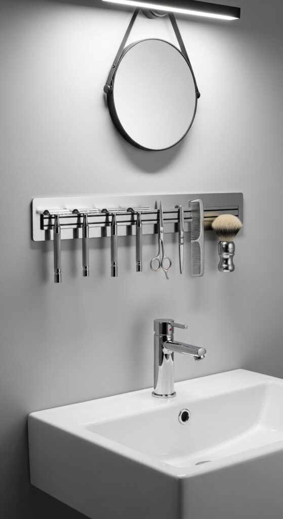 Genius Small Bathroom Storage Solutions You Must See! 8 Magnetic Wall Strips for Small Tools