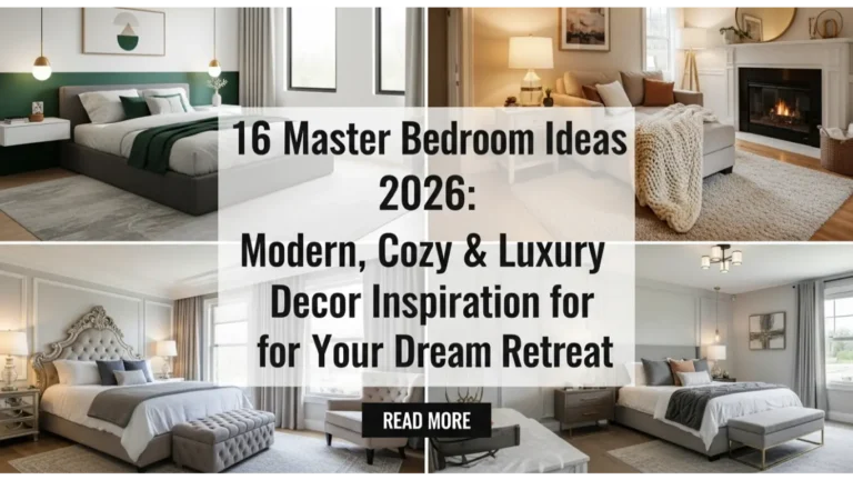 16 Master Bedroom Ideas 2026: Modern, Cozy & Luxury Decor Inspiration for Your Dream Retreat