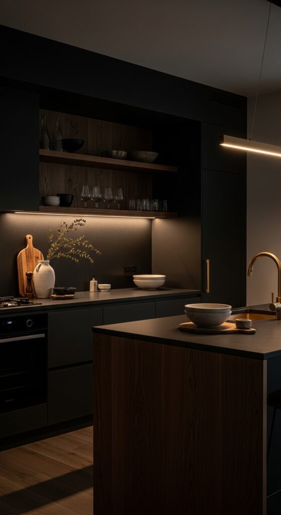 20 Moody Kitchen Decor Ideas You Won’t Stop Scrolling 18 Minimal Decor for Calm Aesthetics