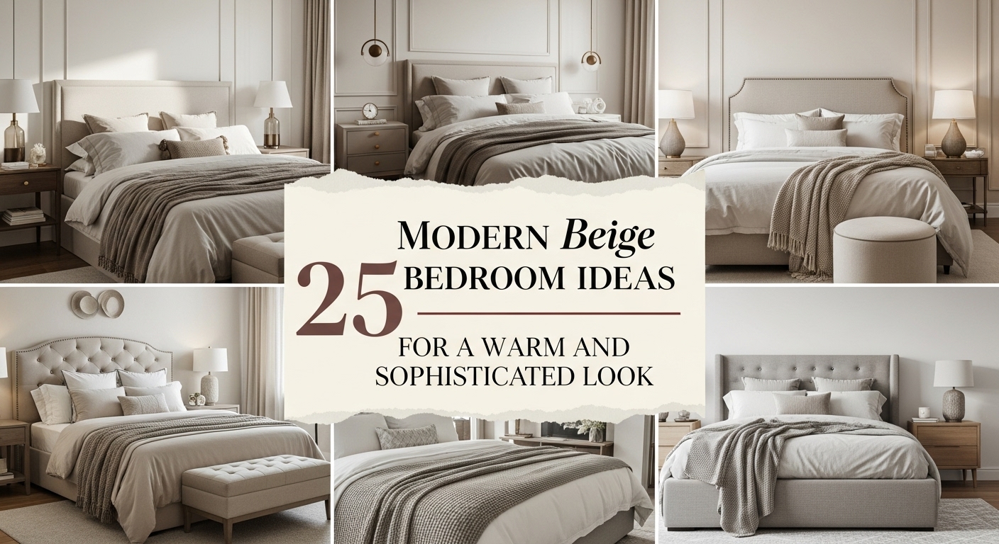 Modern Beige Bedroom Ideas