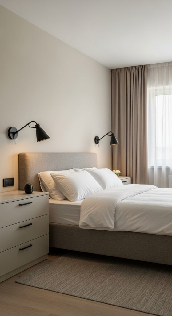 25 Modern Beige Bedroom Ideas for a Warm and Sophisticated Look 7 Modern Beige Bedroom With Black Accents