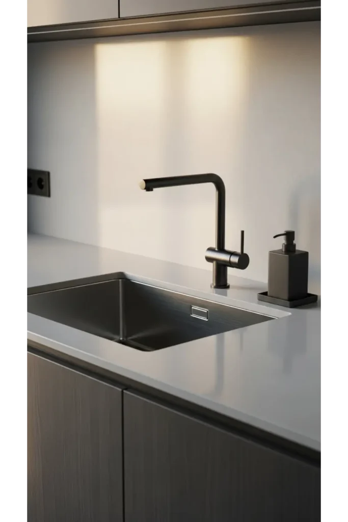 16 Modern Kitchen Styling Methods You’ll Love 9 Modern Sink Styling
