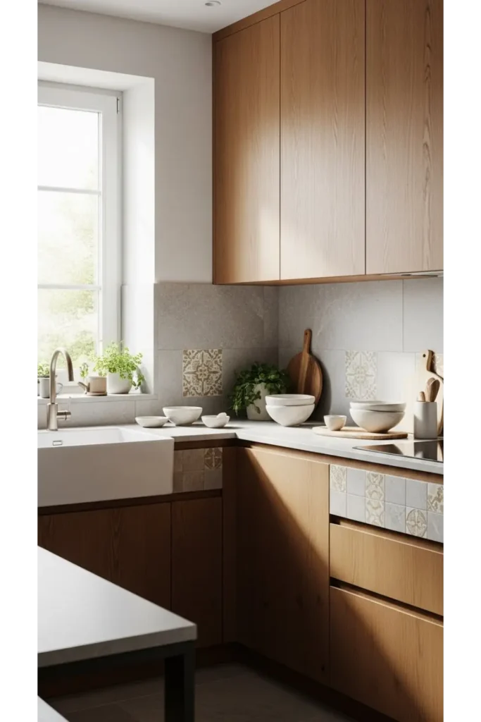 16 Modern Kitchen Styling Methods You’ll Love 6 Natural Material Layering