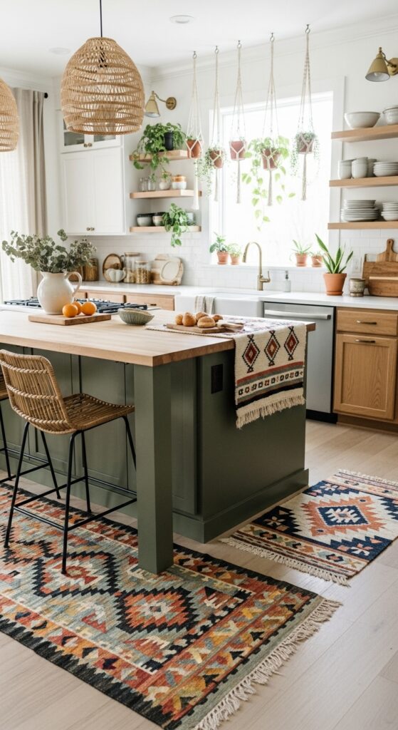 23 Bohemian Kitchen Decor Modern Twist Secrets 16 Open Plan Flow with Defined Zones