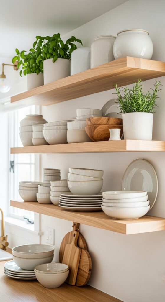 Open Shelves Styled for Calm Living