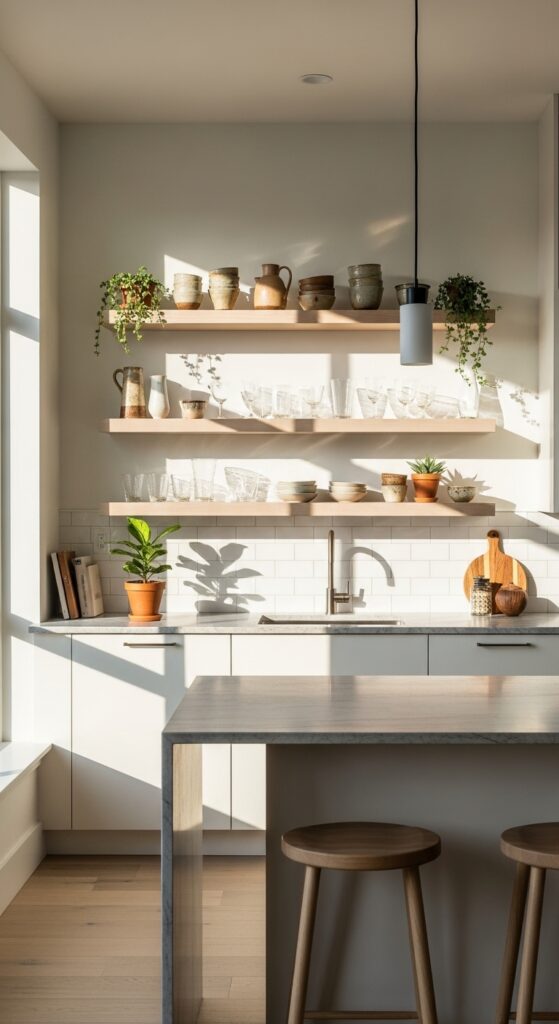 Open Shelving for Display