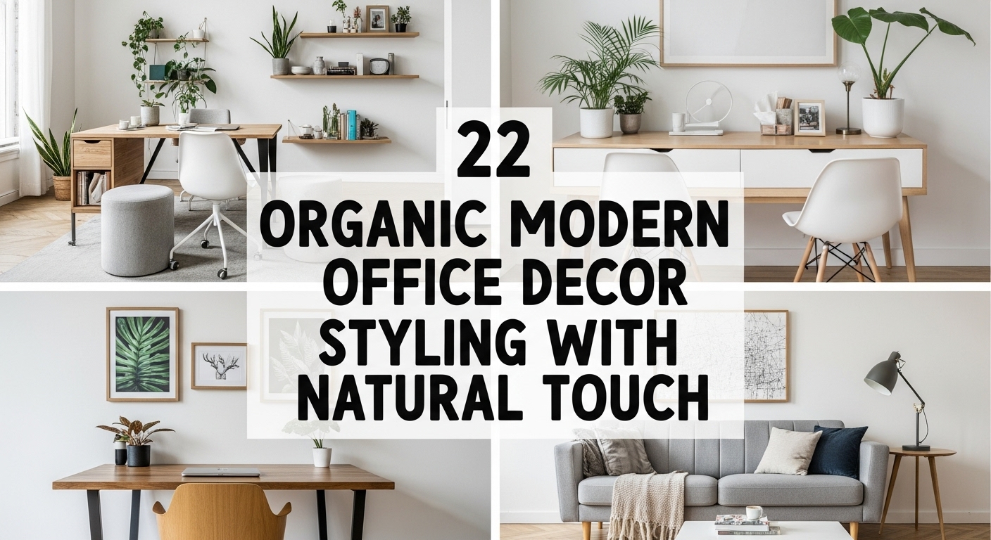 Organic Modern Office Decor Styling
