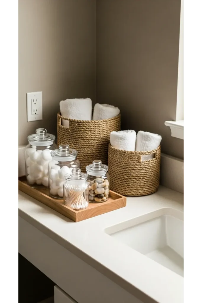 5 Affordable Ways to Make Your Bathroom Feel More Luxurious 5 Organize with Intention for a Calm and Polished Look