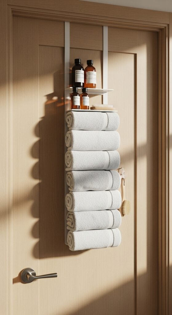 Genius Small Bathroom Storage Solutions You Must See! 5 Over-the-Door Storage That Uses Hidden Space