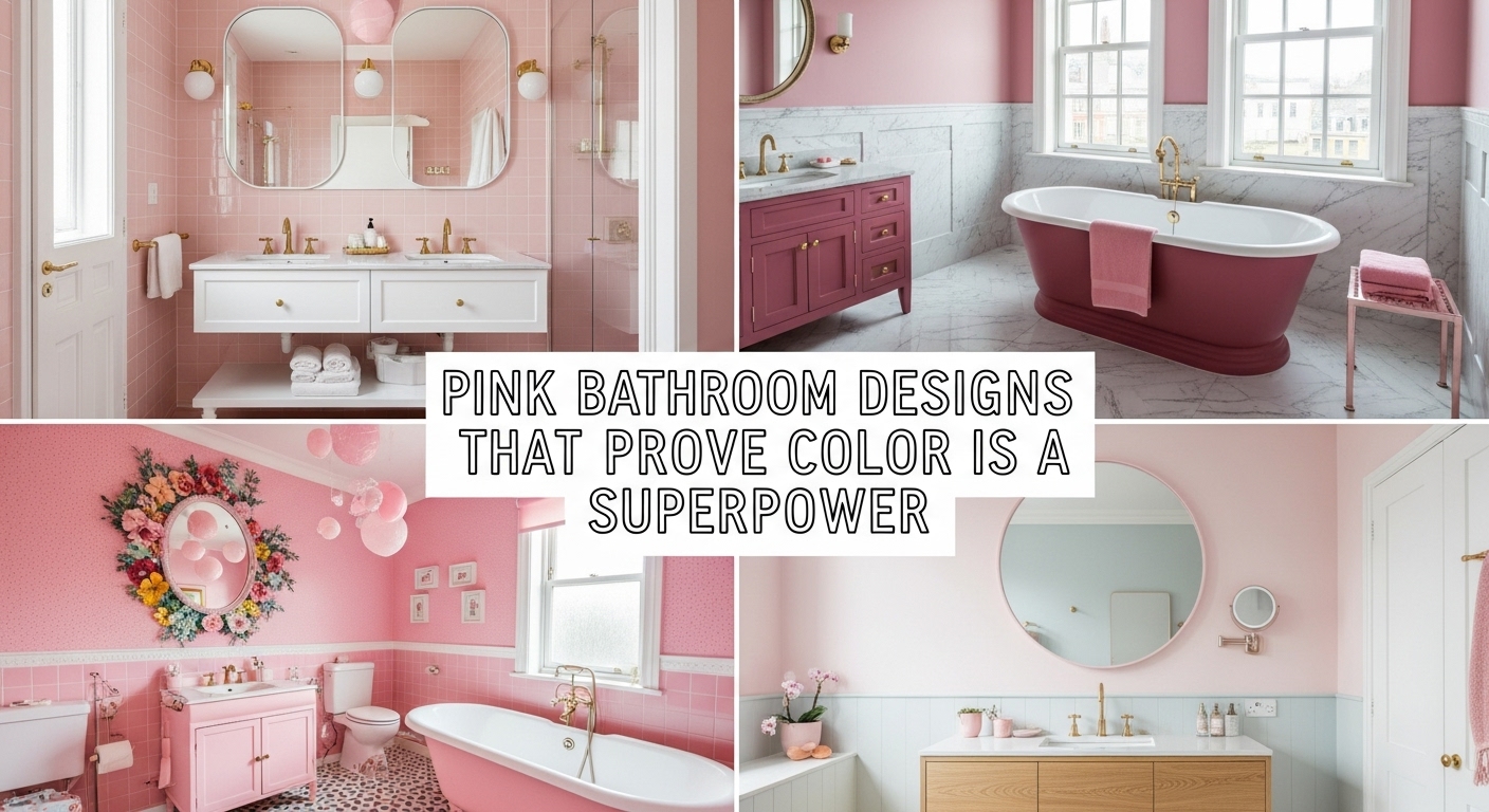 Pink Bathroom Designs