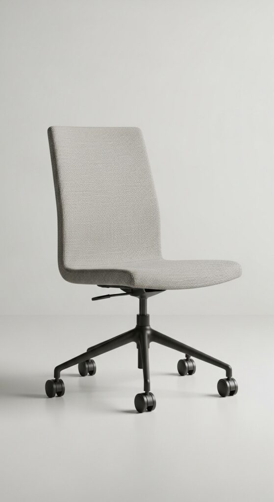 22 Minimalist Office Decor with Texture on a Budget 14 Soft Upholstered Desk Chair