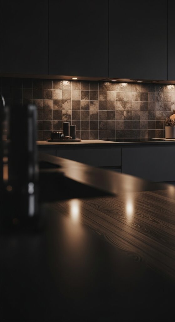 20 Moody Kitchen Decor Ideas You Won’t Stop Scrolling 7 Textured Backsplashes That Catch the Light