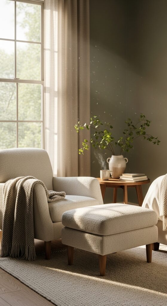 How to Design Hotel Style Bedroom Decor That Feels Luxury? 13 Add a Small Lounge or Reading Nook