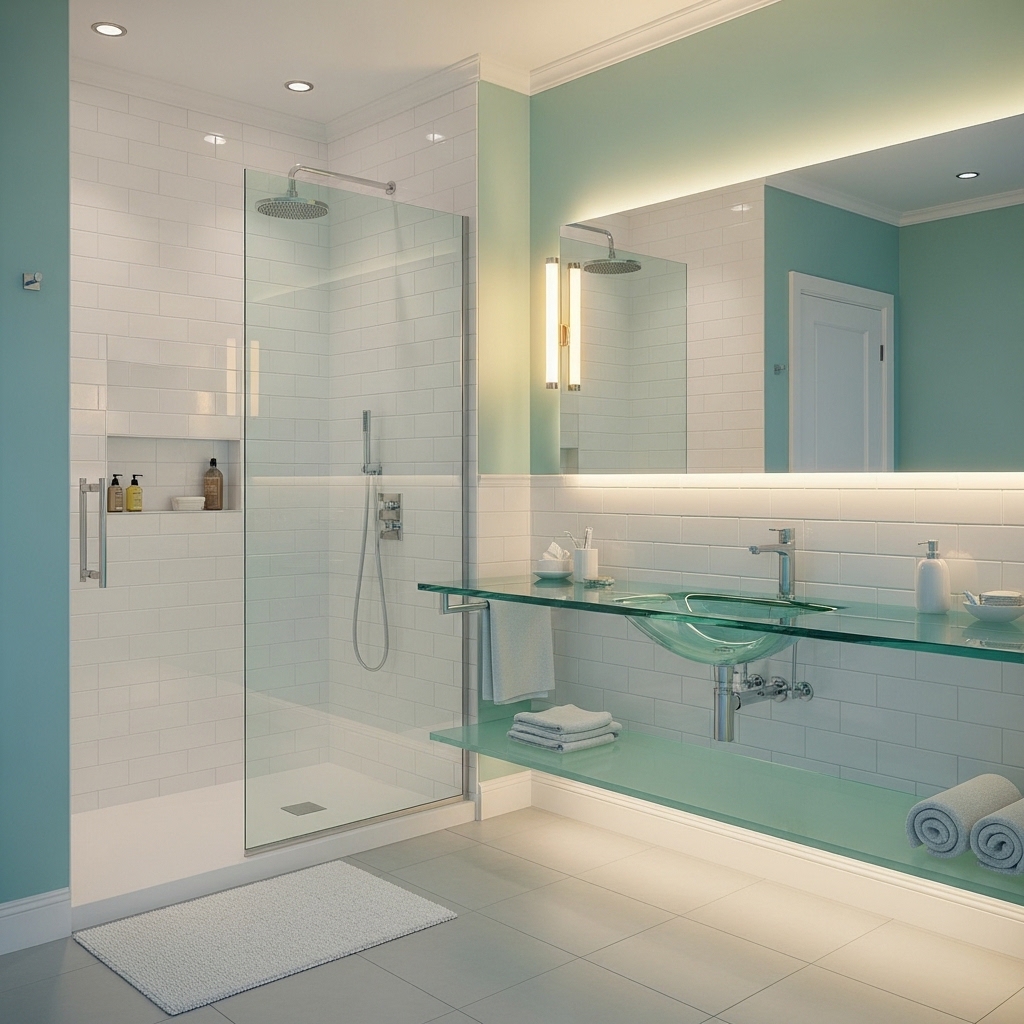 29 Enchanting Girly Bathroom Decor Ideas for a Whimsical Touch 29 Aqua Allure