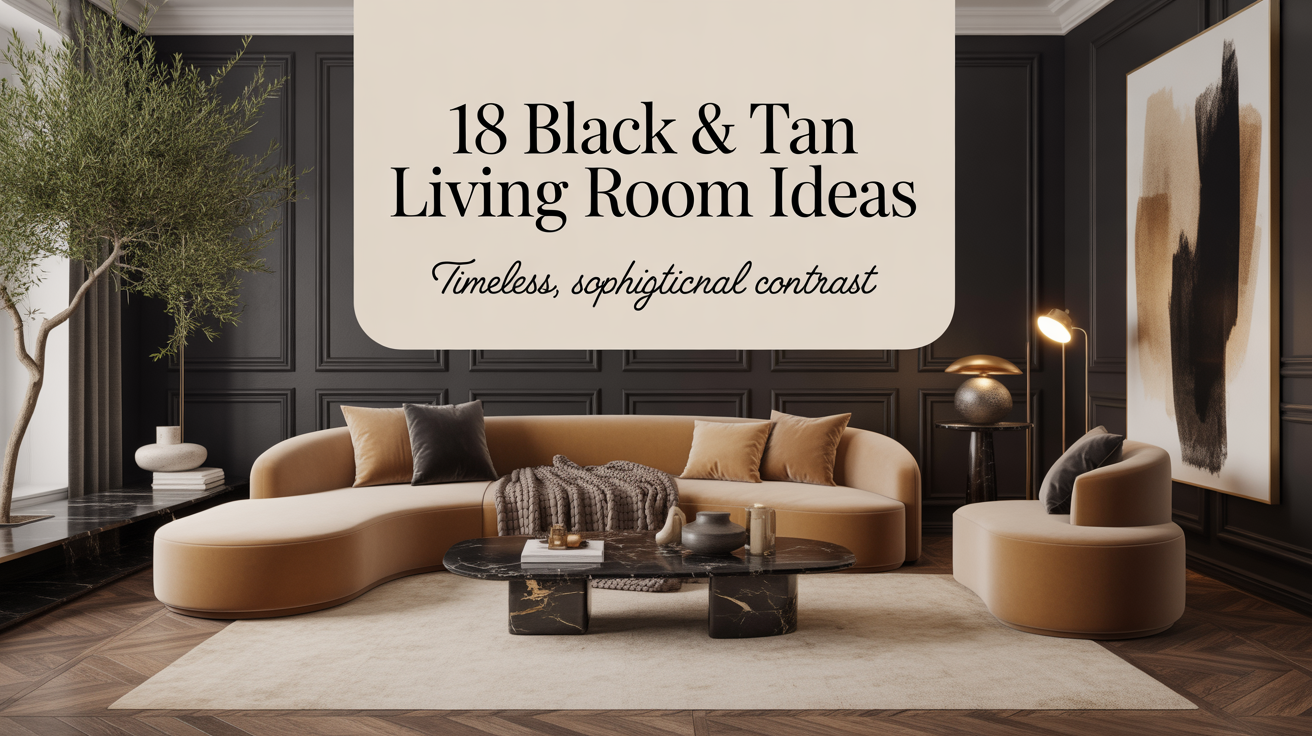 Black and Tan Living Room Ideas