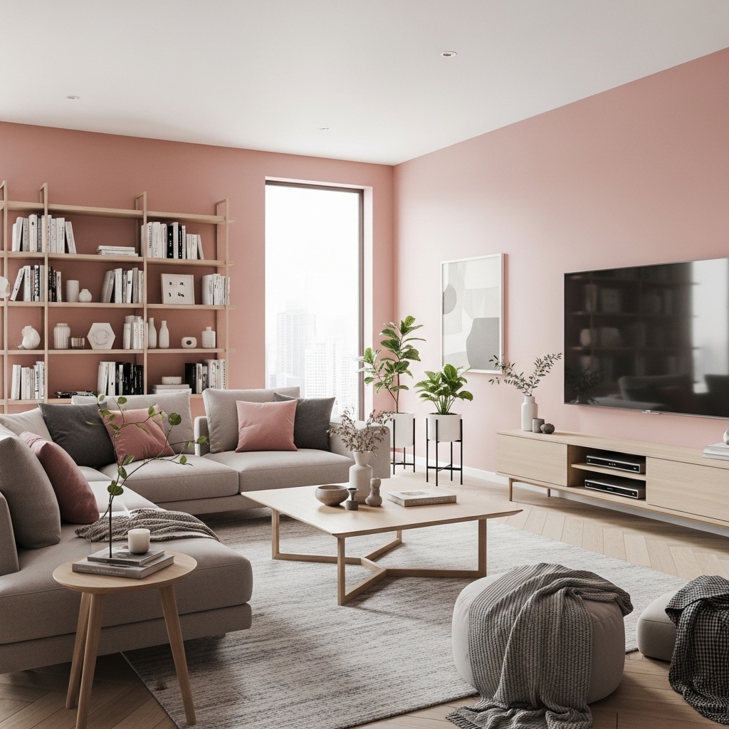 24 Stunning Living Room Paint Color Ideas That Pair Perfectly with Off White Furniture! 16 Blush Pink