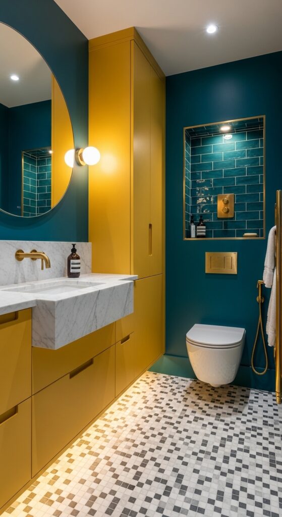 Bold and Bespoke Small Bathroom Design