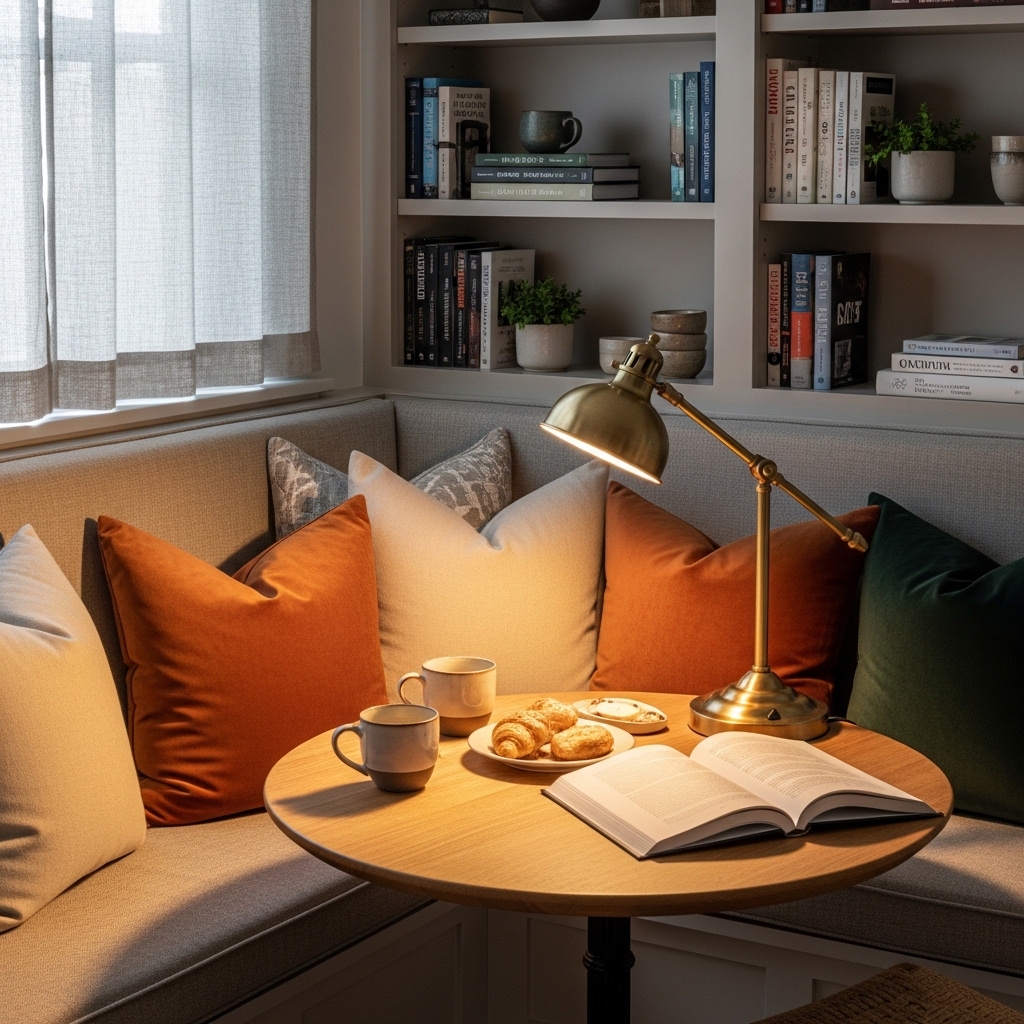 Book-Lover’s Breakfast Nook