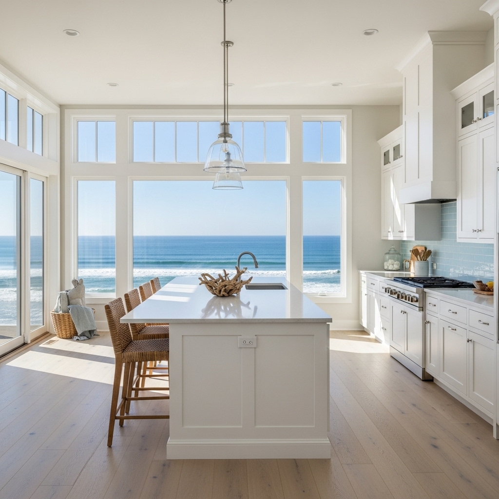 Bright Open Space with Ocean View