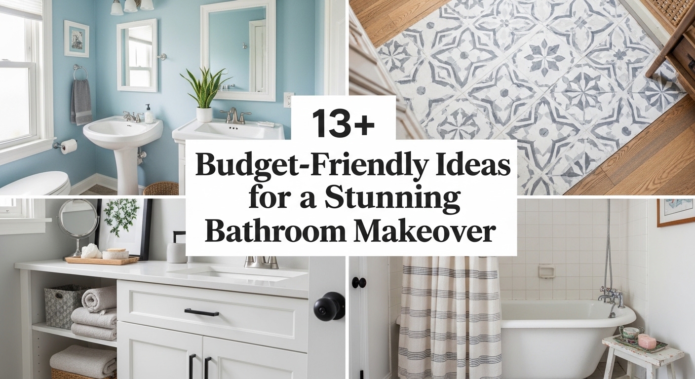Budget friendly Bathroom Makeover