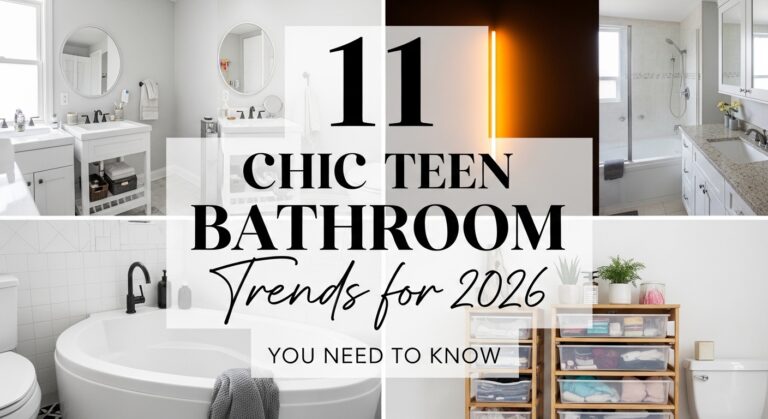 Chic Teen Bathroom Trends for 2026