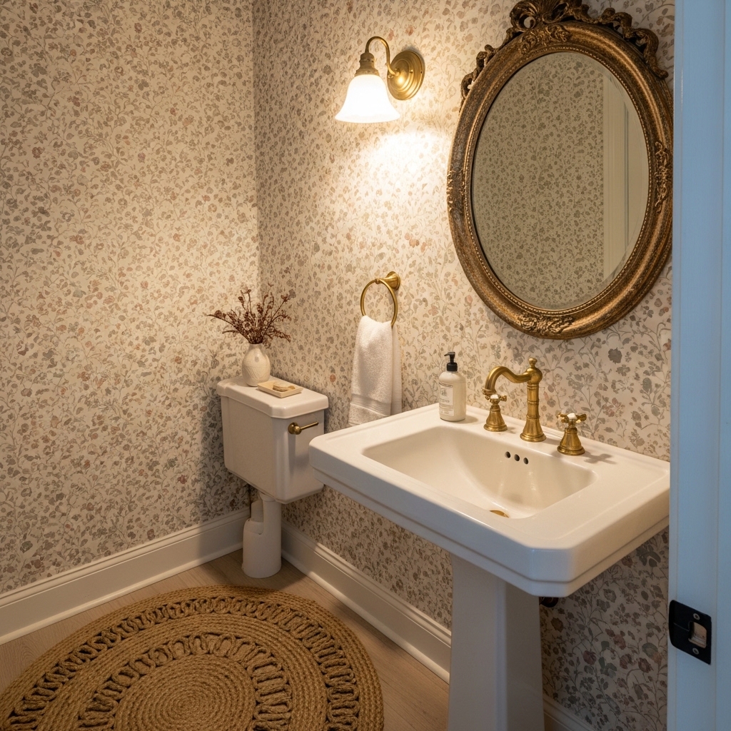 14 Stunning Joanna Gaines Bathroom Transformations 13 Cottage Farmhouse Powder Room