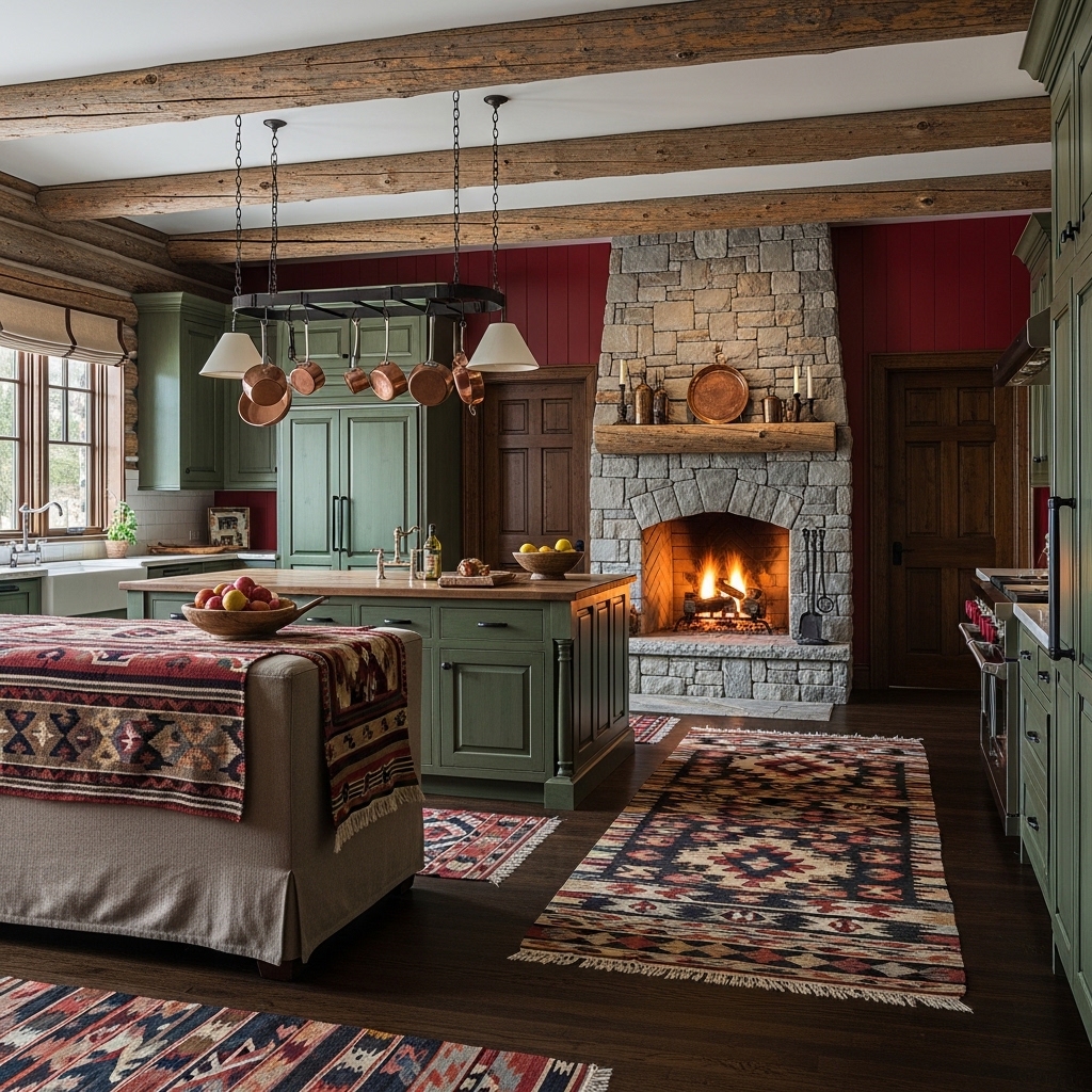 17 Bright Eclectic Kitchens That Make a Bold Statement 10 Cozy Cabin with Bold Colors