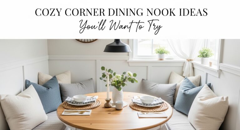 Cozy Corner Dining Nook