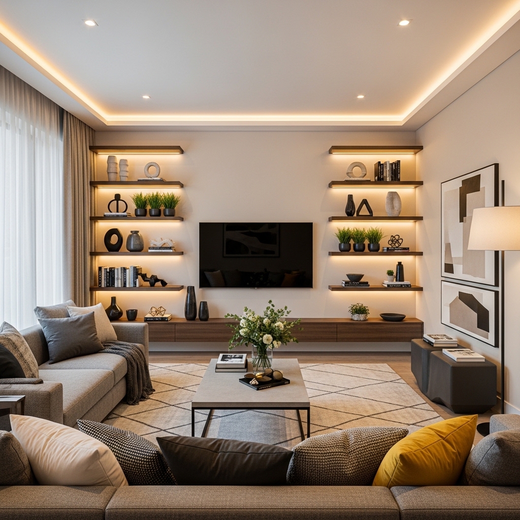 Cozy Media Centered Comfort