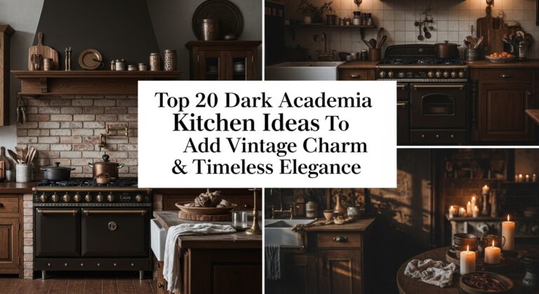 Dark Academia Kitchen Ideas