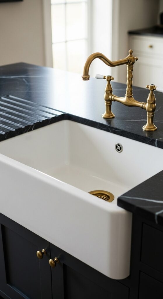 French Country Kitchen Decor: 21 Lived-In Cozy Looks 7 Deep Ceramic Apron Front Sinks