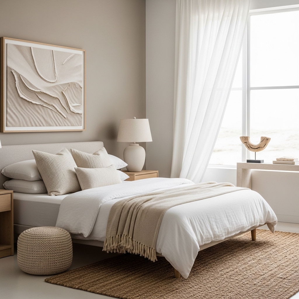 21 Boho Coastal Bedroom Ideas That Capture the Spirit of Coastal Bohemia 9 Dune Calm