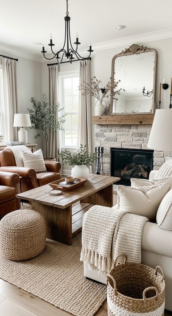 Farmhouse Charm with Rustic Touches