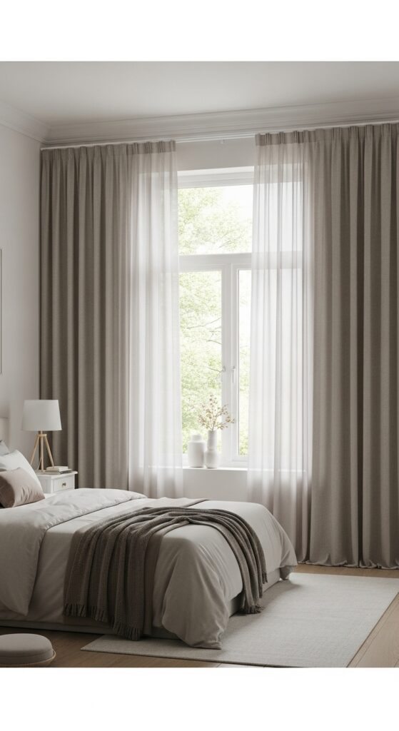 How to Design Hotel Style Bedroom Decor That Feels Luxury? 16 Focus on Sleek Window Treatments