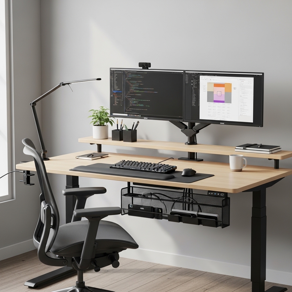 Functional WFH Desk Setup