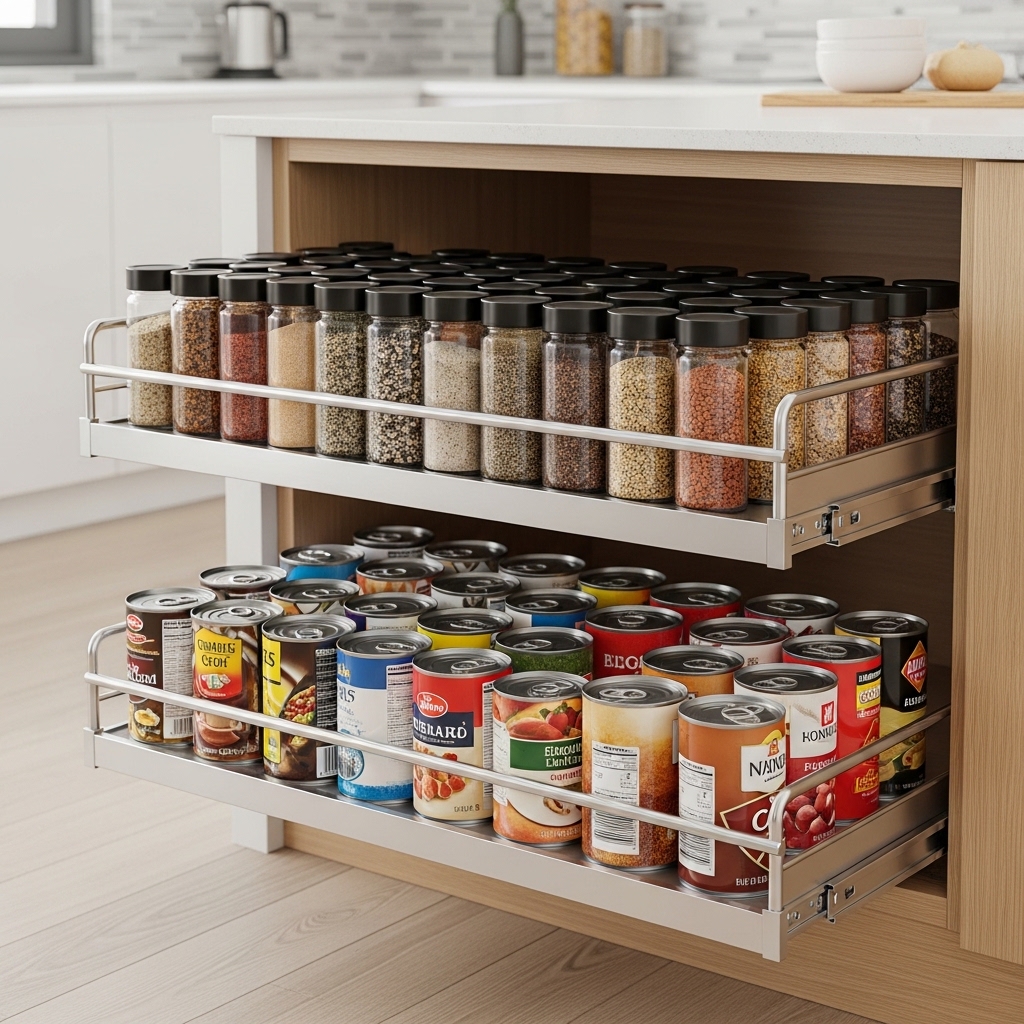 Install Pull Out or Sliding Cabinet Organizers