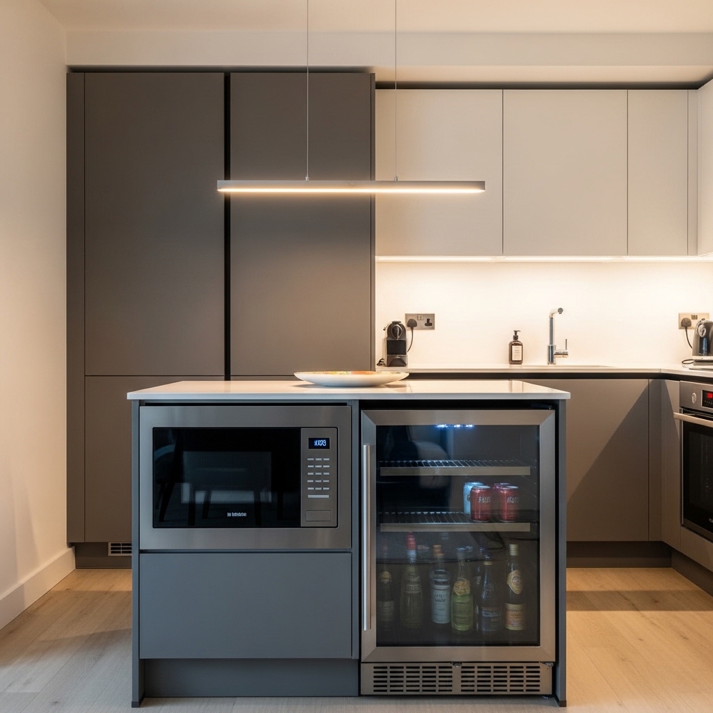 18 Small Kitchen Island Ideas That Combine Functionality with Style 12 Integrated Appliances