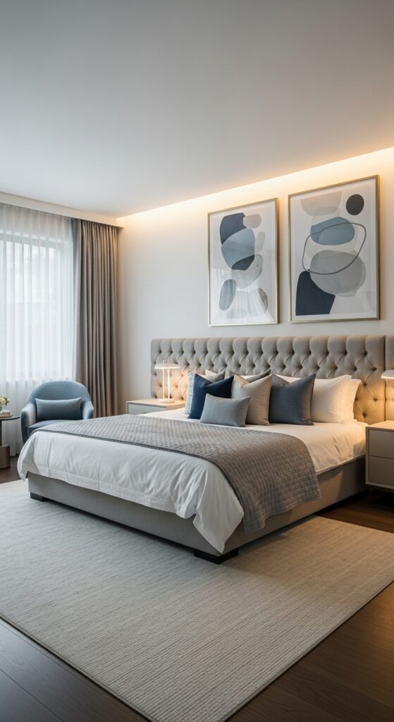 How to Design Hotel Style Bedroom Decor That Feels Luxury? 10 Introduce Curated Art Pieces