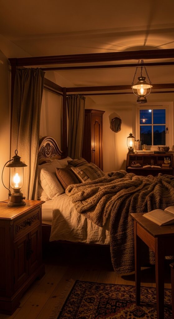 Lantern-Kissed Countryside Night Nest